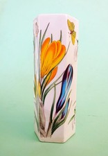 Portmeirion Pottery vintage hexagonal snow drop and crocus vase.