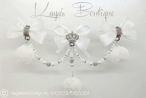 Triple clip bow fur - clip,