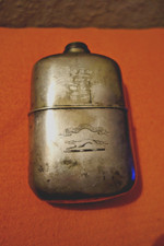 very old Hip Flask probably pewter
