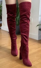 New Aldo Velvet Over Knee Boots