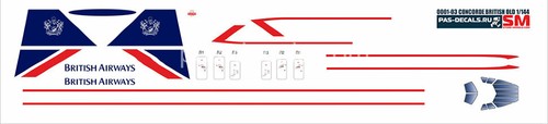 144 pas decals - 1/144, concorde