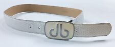 Druh White Leather Buckle Golf