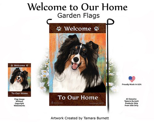 Welcome garden flag - garden,