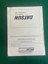 DATSUN OCT 1981 PRICE LIST