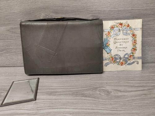 Vintage 1940s clutch bag - bag, with