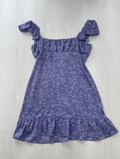 Zara lilac floral ruffled mini