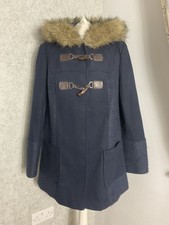 Miss Selfridge Navy Hooded