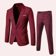 Men's Suits Two Buttons Slim