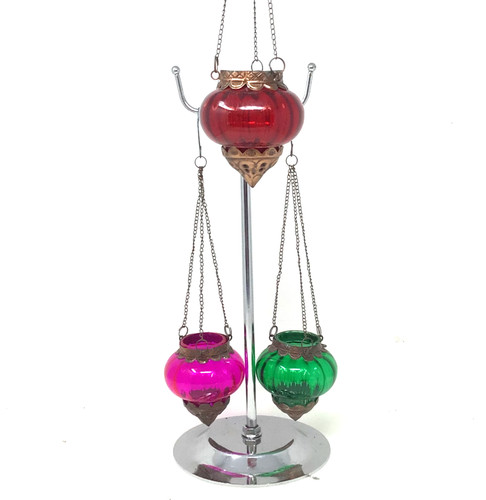 Moroccan glass hanging - moroccan,