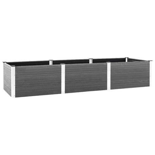 Garden planter wpc - wpc, grey