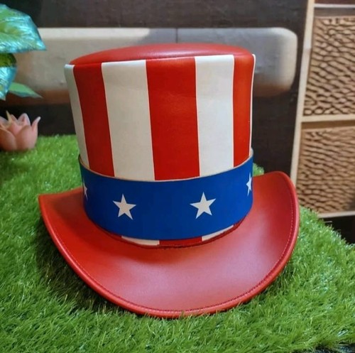 Usa uncle sam top hat - top, red