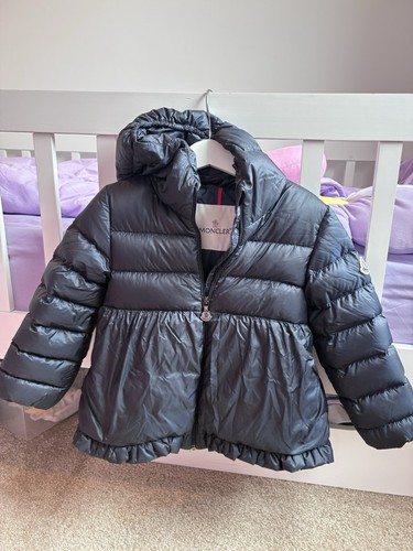 Moncler girls navy hooded down - moncler,