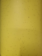 Lemon yellow vinyl flooring, light fleck detail - 18m2 (9m by 2m).