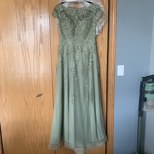 Azazie lace dress - azazie, pistachio