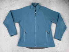 REI Jacket Womens Large Blue Polartec Zip In Thermal Pro Fleece Full Zip Liner