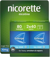 Nicorette Cools 4Mg Lozenge, 80 Lozenges (2 X 40 Packs), Effective and Discreet