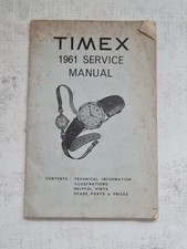 Vintage Timex 1961 Service Manual