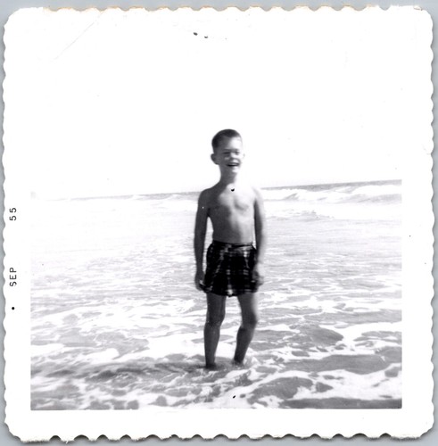 Vtg snapshot smiling boy - vtg,