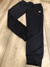 ADIDAS TRACKSUIT BOTTOMS SIZE LADIES MEDIUM 12-14 NAVY BLUE