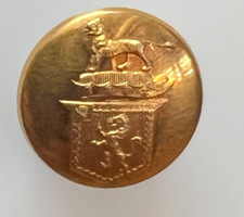 Antique Livery Button Dog over