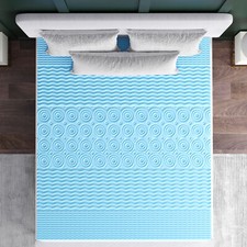 Astor 2" Memory Foam California King Size Mattress Topper with Cooling Gel In...