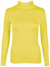 LADIES WOMENS POLO NECK ROLL