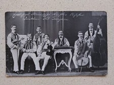 Seven 7 man band. Violin Cello Double Bass Pan Flute Pipes. Aug 23-24, 1909..
