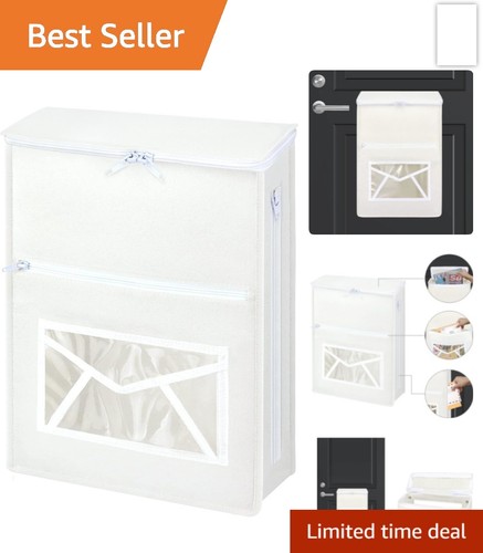 White felt letter box catcher - box,