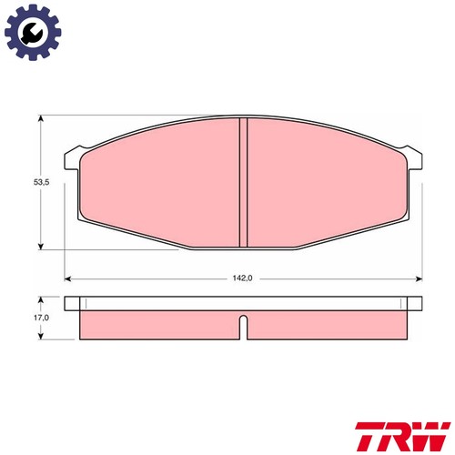 Brake pad set disc - brake,