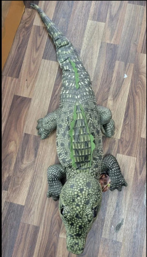 Plush jumbo green crocodile - plush,