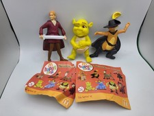 DreamWorks Shrek McDonalds Toys Puss In Boots Arthur & Baby Figures With Sounds