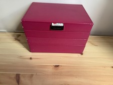 Stackers Hot Pink Set Of 4 Layer Trays Storage Jewellery Box