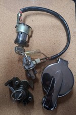 Suzuki GT380 550 750 ? Complete Lock Set Fuel Cap Steering Ignition Seat Helmet.