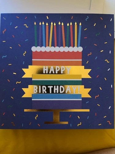 Male luxury birthday card - male,