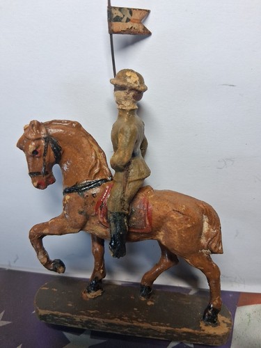 Elastolin cavalry soldier - soldier, w/