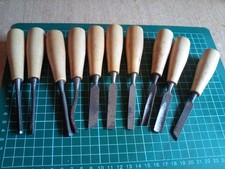 CARPENTERS PALM CARVING CHISELS/GOUGES. X10.