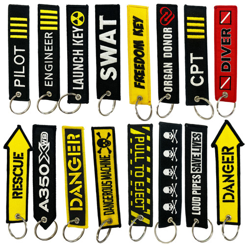 Novelty fabric keyring flight - novelty,