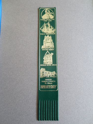 Leather bookmark whitby - leather,