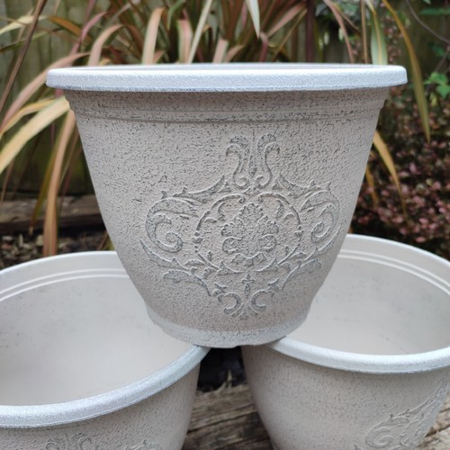 Decorative plant pot - decorative, round