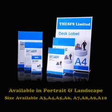 Acrylic poster menu holder - acrylic,