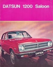 Datsun Nissan 1200 Sunny Saloon 1971-72 UK Market Single Sheet Sales Brochure