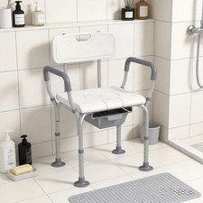 3-in-1 Shower Chair with Back