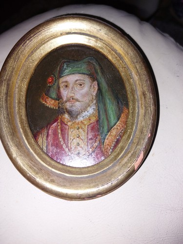 Miniature portrait king - miniature, of