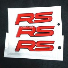 3x Red Matte Black RS Big