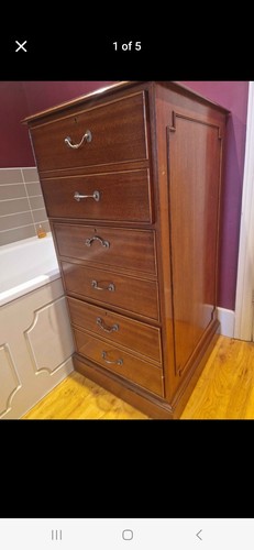 Mahogany chest drawers - chest, /