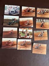 PETER COLLINS SELECTION OF SPEEDWAY PHOTOGRAPHS 5 X 3 1970S/80S X 12