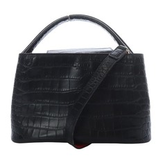 COCOCELUX GOLD Samanta Cowhide Croco Embossed 1 Hand 2WAY Bag Handbag One