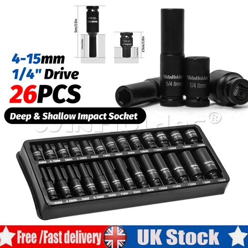 Drive 26pcs impact - drive, socket