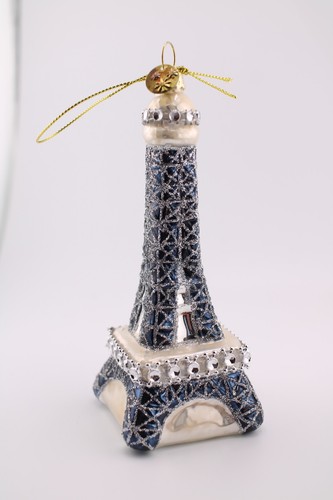 Glass eiffel tower christmas - glass,