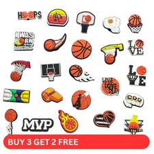 Basketball Croc Shoe Charm  - Sport Hoop Court Net Charms